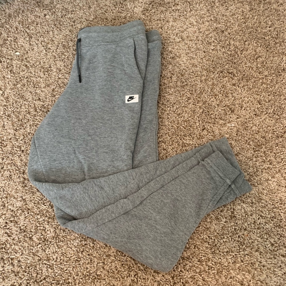 Grey Nike joggers